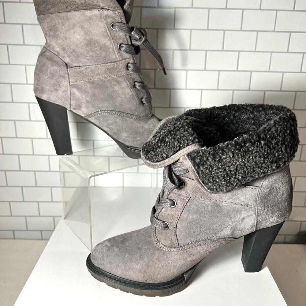 White Mountain Nubuck Suede Boots - Picture 4 of 6